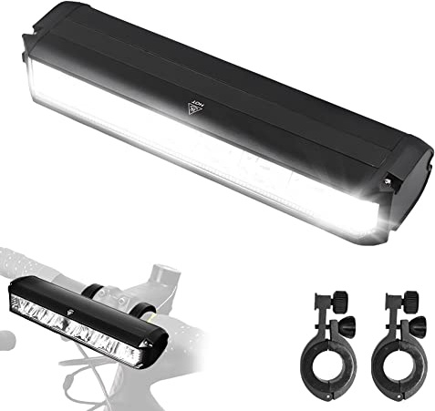 NIUAWASA Luci per Bicicletta - Faro per Bici Ricaricabile Potente 5 LED Impermeabile 8000mAh Luce Bicicletta 2600 Lumen per Guida Notturna/Luce Anteriore di Sicurezza MTB Road Ciclismo Pendolarismo