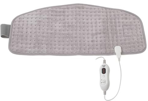 ADLER AD7437 Heizdecke für Lendenwirbelsäule, Nackenwärme, Wärme, zur Linderung von Menstruationsschmerzen, Ischias, waschbare Matte, 4 Temperaturen, automatische Abschaltung, Umfang bis zu 130 cm
