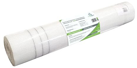 50 m² Putzgewebe | 110 g/m² Glasfasergewebe | Armierungsgewebe für Außenfassade & Innenwände | Rissfest & sehr stabil | 5,5 kg