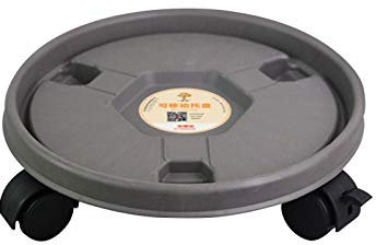 Rodillo para Plantas de de 23 cm, para Exteriores, Posavasos con Ruedas para Maceta, Carrito con Ruedas para Plantas, Soporte para Plantas para terraza, Capacidad de Carga 20-45 kg