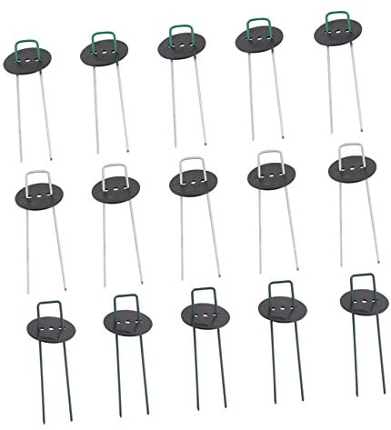 POPETPOP U-förmige Heringe für Den Außenbereich 30 Stück Erdnägel für Gartenzelte Künstliche Rasenheringe Gartenpfähle Aus Metall