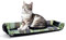 bo&flash Katzenliege für die Fensterbank San Francisco Frank – Hochwertiges Katzenbett – Waschbares Katzenbett 62 × 27 × 10 cm – Katzenkissen – rutschfeste Unterseite - Cat Bed