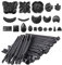 yuentoen 20 Stück Leder-Stempel Set,Professionelles Lederwerkzeug für Prägung,Carving Stamper für Sattelherstellung and Lederarbeiten,DIY Handwerkzeuge für Handgemachte Lederkunst