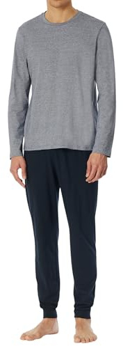 Schiesser Herren Schiesser Herren Schlafanzug Lang mit Bündchen - Nightwear Set Pyjamaset (1er Pack)