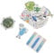 Vaguelly 100pcs Science Stickers for Classroom Decorations Retro Notepad Laptop Stickers for Luggage Diary and Scrapbook Use