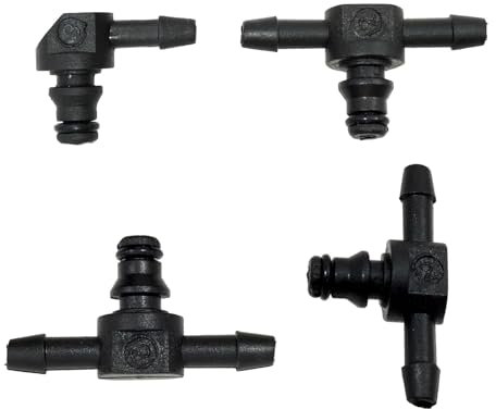 LEIBOCHAO Connecteur Retour Gasoil Injecteur 4 Pièces, Retour Injecteur Gasoil Pour Common Rail Série, Connecteur De Tuyau De Retour Injecteur Diesel, Connecteur retour injecteur diesel