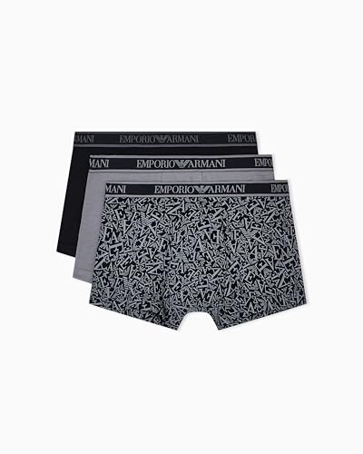 Emporio Armani Herren Core Logoband 3-Pack Trunk Badehose (3er Pack)