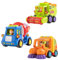Csafyrt 3Pcs Toy Cars, Construction Toys Set Includes Harvester, Sweeper, Cement Mixer Trucks for Kids Gift