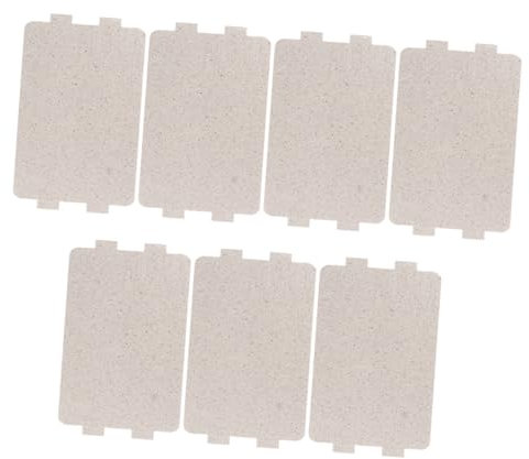 TOPPERFUN 7Stücke Mikrowellen Mica Blatt Teiliges Hochtemperaturbeständig und Isolierend Einsetzbar für Mikrowellen Einfacher Austausch und Installation