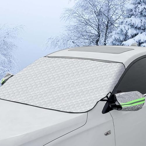 GPKFOLQM Frontscheibenabdeckung, für BMW X1 F48 2016-2022 Faltbar Scheibenabdeckung Gegen Schnee EIS Frost Staub UV Windschutzscheibe Abdeckung Auto Zubehör