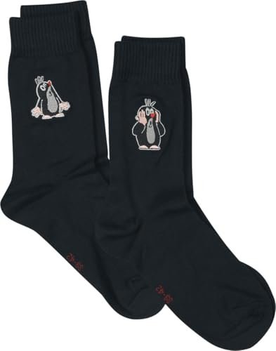 Der kleine Maulwurf Der 2er Set Unisex Socken schwarz