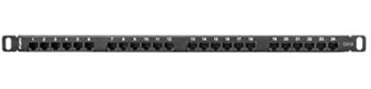 Lanberg PPU6-0024-B Rack Cabinets Lanberg Patch Panel 24 Port 1U, Cat. 6, Shielded, Black