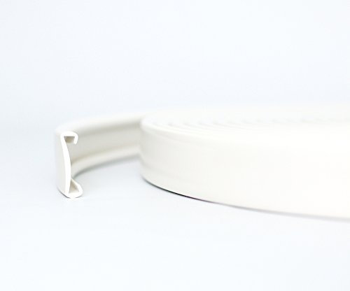 20m PVC Handlauf Treppenhandlauf Kunststoffhandlauf 40x8 mm weiß