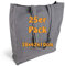 Cottonbagjoe 25 Einkaufstaschen | 38x42x10 cm | aus recycelte Baumwolle | Seiten und Bodenfalte | mit langen Henkeln | Jutebeutel | Baumwolltaschen zum Bemalen, Bedrucken | DIY