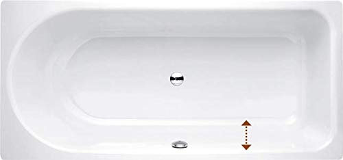 Bette Badewanne Ocean Low-Line 160x70 cm, 8831, Überlauf vorne, Weiss, Farbe: Weiß - 8831-000