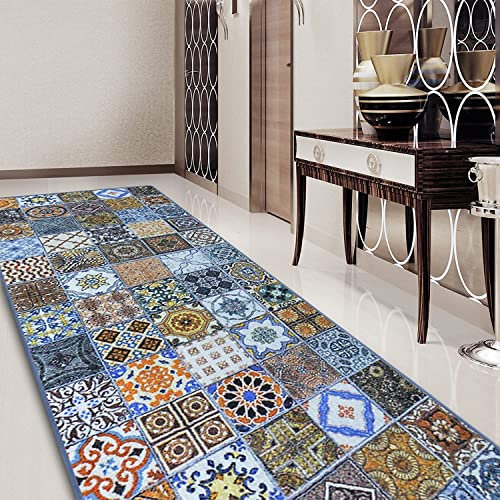 Teppich-Läufer auf Maß Bonita | Moderner Wohnteppich für Flur, Küche, Schlafzimmer | Meterware, viele Größen | rutschfest, robust & pflegeleicht (80 x 600 cm)