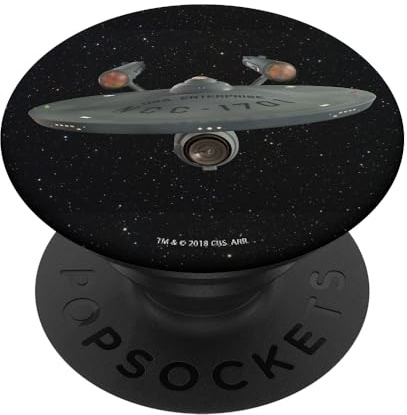 Star Trek U.S.S. Enterprise In Space Portrait PopSockets mit austauschbarem PopGrip