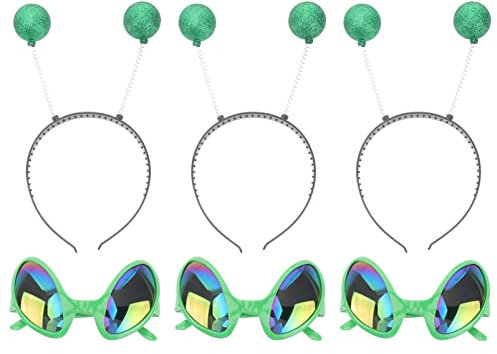 SOIMISS 6 Stück Brille Stirnband -Kopf-Boppers kostüm Martian Antenne Stirnband Party Brille Favors für Cosplay Kostümzubehör
