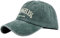 YULOONG Vintage Baseball Cap Stickerei LOS Angeles Washed Denim Trucker Cap 100% Baumwolle Sonnenhut für Männer Frauen Einstellbar Grün