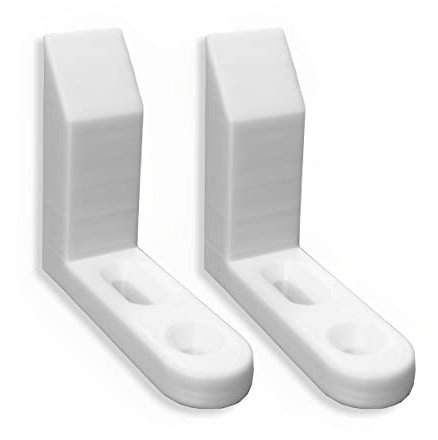 Decoralin Paraurti Wobbly - Set di 2 stabilizzatori per sedile WC, per bambini o disabili, colore: bianco