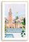 Nationcog Marrakesch-Kunstdruck, Marokko-Kunstdruck, Marrakesch-Poster, Reisedruck, Reiseposter, marokkanisches Dekor, Einweihungsgeschenk (ungerahmt) (30,5 x 45,7 cm)