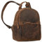 STILORD 'Luna' Eleganter Leder-Rucksack Damen klein mit geflochtenem Henkel ideal als schicker Tagesrucksack Rucksacktasche Cityrucksack Freizeitrucksack Echtleder, Farbe:calais - braun