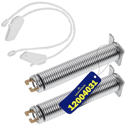Kit Ressort Beige et Câble pour Lave Vaisselle Porte avec le Code Original 12004031 pour Bosch - Kit Réparation Charniere Lave-Vaisselles - Garantie de 10 Ans - MONTERAL