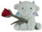 Apricot Lamb Stuffed Animal rose vid dragon, Valentine's Day Soft Toys Plush Cuddly Perfect for Child 7.5 Inches