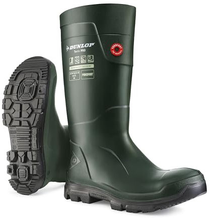 DUNLOP Protective Footwear, LJ0KL01, Purofort TerraPRO Full Safety, Verde/Nero, Taglia 43 EU