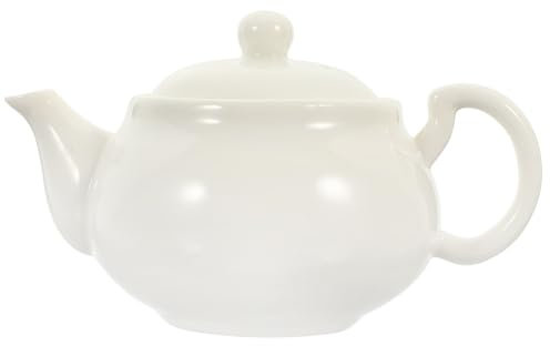Cabilock Service À Thé En Porcelaine Blanche Théière En Porcelaine Bouilloire À Thé Blanche Petite Bouilloire À Thé Théière Portable Théière Asiatique Bouilloire Kungfu Infuseur À Thé