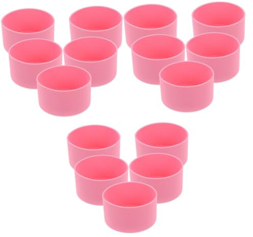 Sosoport 15 STK Becherabdeckung aus Silikon kaffeebecher Deckel antirutsch überzieher Deckel für trinkflasche Wasserflaschen Flaschenbodenschutz Flaschenstiefel Cup-Stiefel Kieselgel
