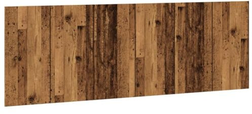 vidaXL Kopfteil Wandmontage Altholz-Optik 240x1,5x80 cm Holzwerkstoff, Bett-Kopfteil, Kopfteil Doppelbett, Kopfteil Schlafzimmerbett, Bettkopfteil