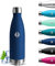 Grsta Borraccia Termica, Borraccia 500 ml, Senza BPA, Borraccia Bambini, Senza Perdite, Borraccia Acciaio Inox, Mantiene Caldo per 12 Ore/Freddo 24 Ore, Borracce per Scuole, Campeggio, Uffici, Caffè