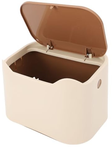 Cat Litter Trash Can, Press Type Lid, Enclosed Design, Compact Cat Waste Bin, Easy to Clean, Space Saving, Multifunctional, Matches Home Decor, 18 X 12.5 X 13cm