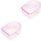 minkissy 2 Piezas De Cuenco Para Remojo De Manos De Manicura Plato Transparente Tapete Para Mezclar Láminas De Uñas Cuencos Para Remojo Molinillo De Uñas Kit De Esmalte De Uñas En