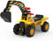 OHMG Sitzbagger, Rutscherfahrzeug mit Schaufel, Aufsitzbagger, Kinderbagger zum draufsitzen mit Hupe, Stauraum unter Sitz, Rutschauto für Kinder ab 18 Monaten,Gelb (89 * 32 * 45cm)
