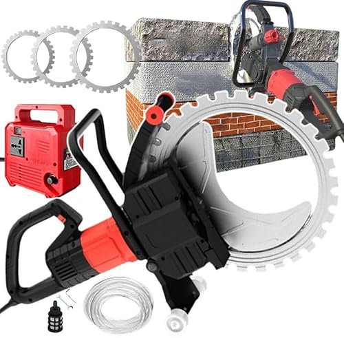 Scie Circulaire À Anneau 8900w,3 En 1 (41/52/60cm lame de scie), Moteur Sans Balais, Alimentation Par Eau,DéPoussiéRage,Profondeur De Coupe 30-50cm,Pour Barres D'Armature,Briques,Marbre