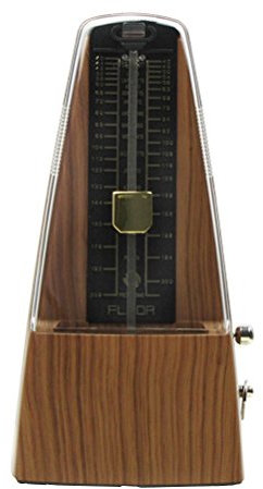 FLEOR Klassischen Dreieck Tempo mechanischen Metronom für Gitarre Klavier, leichte Teak