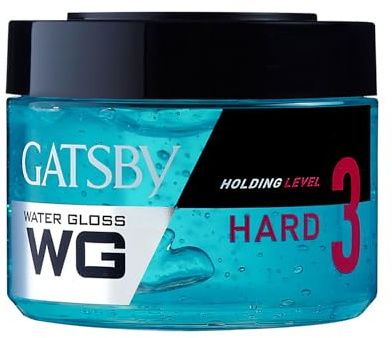 Gatsby Leather Water Gloss Hard, Hair Gel Blue, 300g (Ship from India)