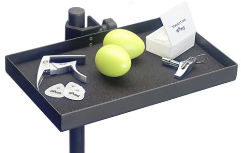 Stagg actr-2515 BK Zubehör Tablett mit Klemme für Ständer, Klassisches Format