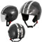 A-Pro Motorradhelm Motorrad Roller Offenes Jet Helm Viser ECE 22 05 Grau L