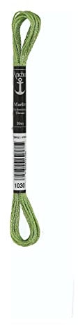 Anchor 4130000-01030 Stickgarne, 100% Viskose, gras, 10m, 4 Gramm