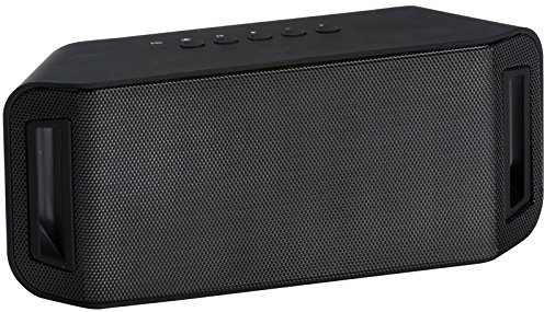 BAKAJI Enceinte Bluetooth sans Fil avec lumières LED 19 x 8 cm