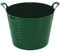 Easy Shopping Large Medium Small Flexi Tub Garden Home Flexible Colour Rubber Storage Container Bucket Polyethylene Flex Tub- MADE IN U.K. (Large 42 Liter, Green)