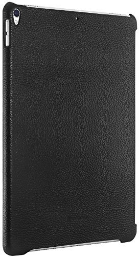 StilGut Leder-Cover kompatibel mit Apple iPad Pro 10.5 2017 mit Keyboard Connector, Schwarz