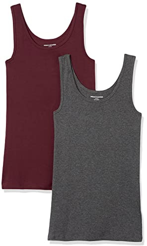 Amazon Essentials Women's Slim-Fit Vest, Pack of 2