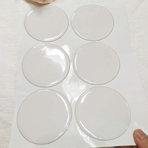 MEYA Set of 12pcs Clear Round Epoxy Sticker for Bottle Cap Pendants (3inch)