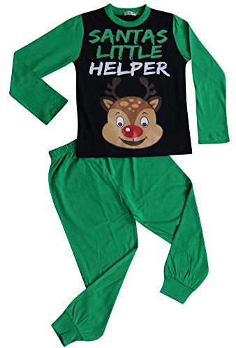 A2Z 4 Kids Girls Boys PJ's YA Filthy Printed Christmas Pyjamas - PJS Rudolph_Green 7-8