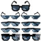 9er (3Muster) Party Sonnenbrille Mosaik Brille Spaß Lustige 8 Bit MLG Fun Brille Deal with it Pixel Thug Life Brille Accessoire für Karneval/Fasching Party Cosplay Kostüm Halloween JGA Geburtstag