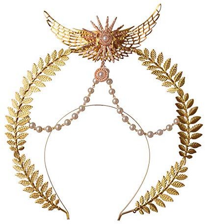 BLESSUME Halo Krone Stirnband Damen Fasching Kostüm Accessoires (Stil #22)